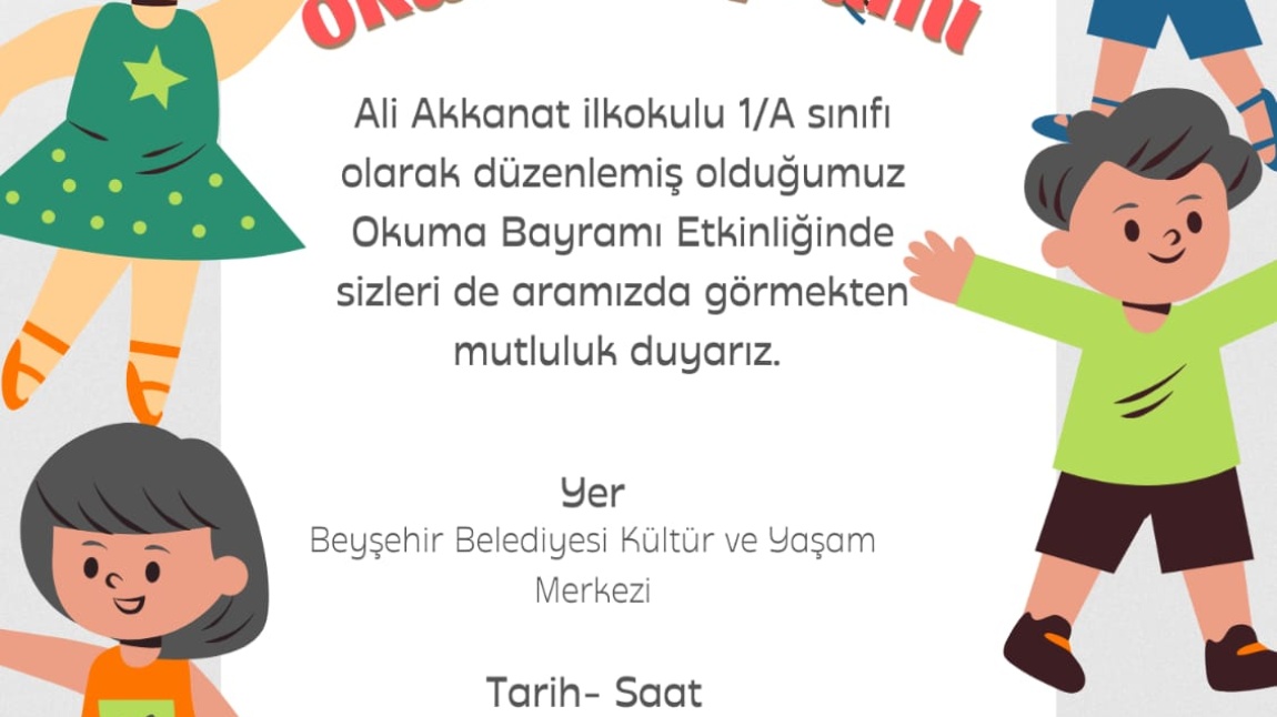 OKUMA BAYRAMIMIZA TÜM HALKIMIZ DAVETLİDİR